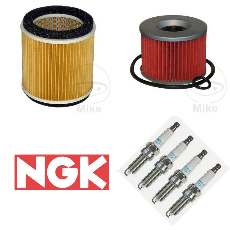 Kawasaki ZRX 1200 R Service Kit Hiflo Air & Oil Filter + Iridium Spark Plugs (4) - Imagem 1 de 1