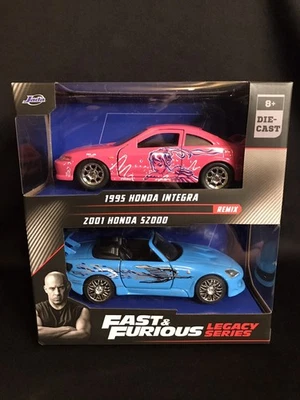 Jada FAST & FURIOUS LEGACY SERIES REMIX 1995 Honda Integra 2001 Honda S2000 - Image 1 of 4