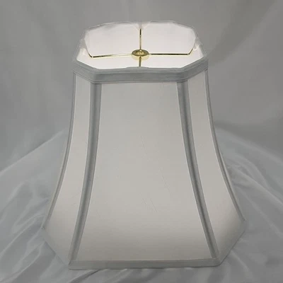 Pantalla de lámpara de esquina de corte cuadrado Egg Shell Royal Designs, Inc. 11x13x13 6x6 agujero superior Foto 1 de 4