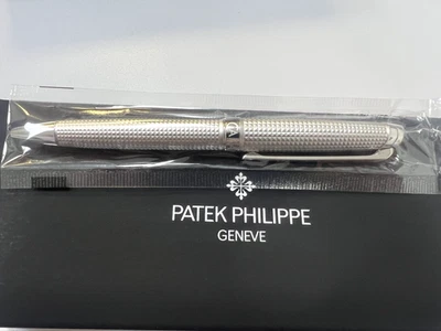 Patek Philippe Caran d’Ache Silver Metal Ballpoint Pen – Diamond Pattern Finish - Image 1 of 4