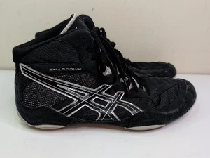 Asics Snapdown Wrestling Shoes Mens Size 9 Black Boxing MMA J502Y - Picture 1 of 8