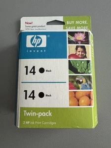 Factory Sealed HP 14 C9330FN Black Doppelpack Cartridge Sealed INK exp-2007 - Bild 1 von 3