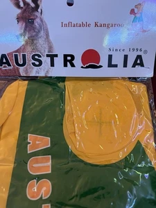 Inflatable Kangaroo With Boxing Gloves And Joey In Pouch Australia  - Picture 1 of 3