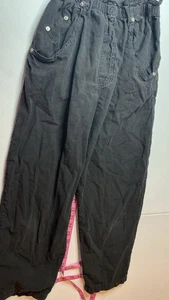 Vintage 80er Fallschirm Hose L Plissee Chino Tapered Kikomo Damen - Bild 1 von 13