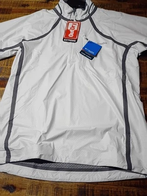 Mens Columbia Outdry Extreme Mesh Waterproof Short Sleeve Rain Golf Jacket Small - Image 1 of 4