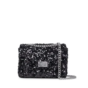 The Kooples kleine Emily Pailletten Tasche in Schwarz UVP 425 $ - Bild 1 von 10