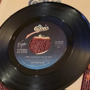 Culture Club Time (Clock Of The Heart) 7" 45 Single Vinyl Record - Imagen 1 de 3