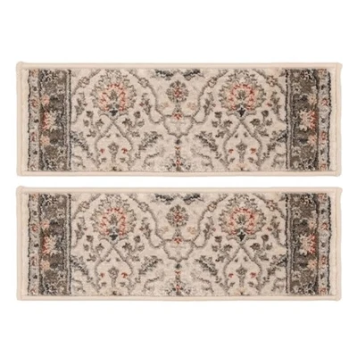 Lote de 2 tejidos de alabastro Natco Stratford Adian 9 pulgadas x 33 in. Cubierta de banda de rodadura de escalera Foto 1 de 4