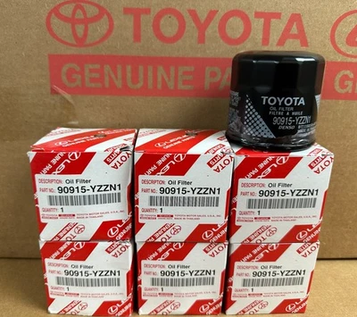 2018 - 2020 Toyota Camry 4Cyl, 2019 Rav4 Oil Filters 90915-YZZN1  x 6 Qty - Image 1 of 3