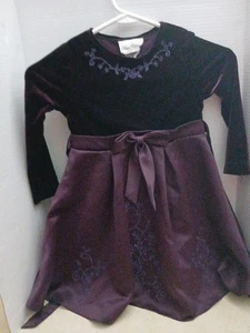 Rare Edition Dark Purple Dress 4t - Picture 1 of 3