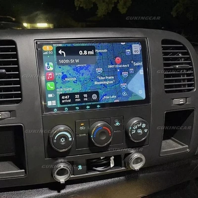 For GMC Sierra 1500 2500 2007-2014 Android 13 Carplay Car Stereo Radio GPS Navi Foto 1 de 4