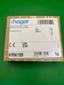 Hager KRN199 Neutralanschlussblock - Neu & Originalverpackt - Bild 1 von 5