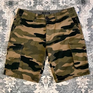 Neu Lucky Brand Cargo Shorts Herren 32 Woodland Camo Baumwolle Stretch Fallschirmjäger - Bild 1 von 14