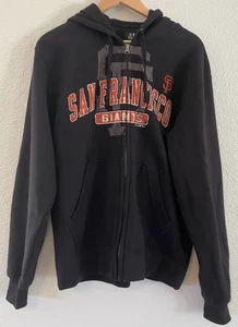 San Francisco Giants MLB Baseball Black Full Zip Hoodie - Adult L - Picture 1 of 4