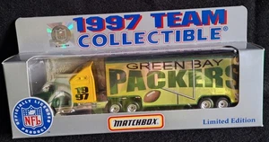Vintage Green Bay Packers 1997 Matchbox Team Truck, Official NFL Product NIB - Picture 1 of 5