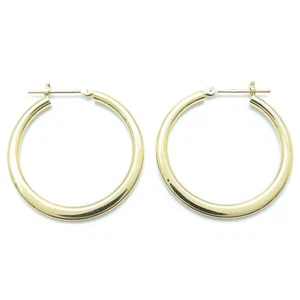 hoop 18K Yellow Gold Earrings 1.5grams /28216 - Imagen 1 de 5