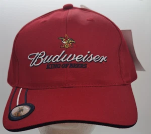 Budweiser King of Beers Adjustable Hat - Anheuser-Busch 2002 - Vintage - NWT - Picture 1 of 6