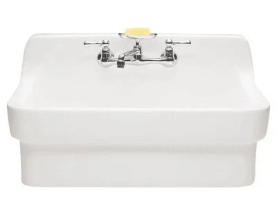 Fregadero de granja con salpicadero Foto 1 de 4