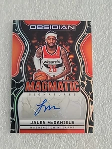 Jalen McDaniels 2024-25 Obsidian Magmatic Signatures Auto /149 Wizards SP 🔥 - Bild 1 von 5