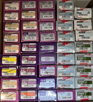 LOTE MIXTO 44 piezas Pravana croma seda vivos pasteles permanentes Color de cabello 3 oz ea Foto 1 de 2