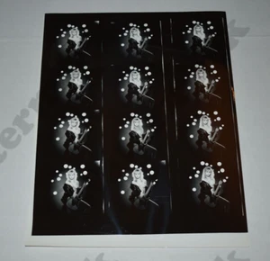 Curvy Woman Busty Female Model contact sheet Vtg Proof Photograph D7 - Picture 1 of 2