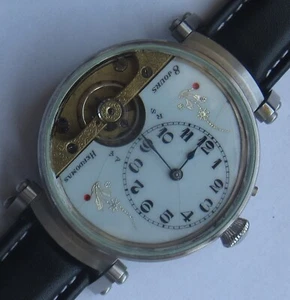 Hebdomas 8 Days mens wristwatch steel case load manual running condition - Picture 1 of 4