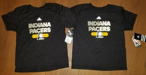 Adidas NBA Youth Girls Boys Indiana Pacers Short Sleeve 6x/7 Tee Tees Shirt x 2 - Picture 1 of 3