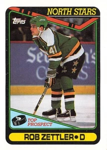 1990 Topps #289 Rob Zettler Minnesota North Stars - Picture 1 of 2