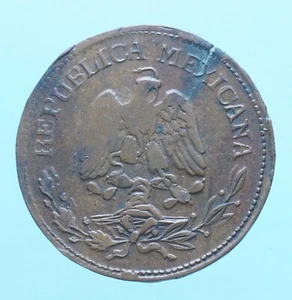 MESSICO GUERRERO CAMPO MORADO 50 CENTAVOS 1915 MONETE DA COLLEZIONE BRONZO COIN - Imagen 1 de 2