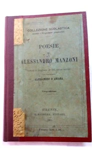 Gedichte von Alessandro Manzoni - Schulsammlung Barbèra - 1901 - Bild 1 von 1