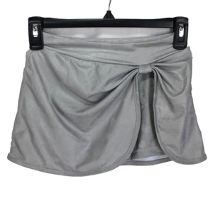Disney 100 Years Skort Girls Size 7/8 Shiny Gray Pull On Shorts with Skirt - Picture 1 of 4