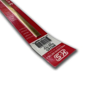 K&S Metals 8245 Striscia in ottone: 0,064 spessore x 1/4 larghezza x 12 lunghezza (1 pezzo) - Foto 1 di 2