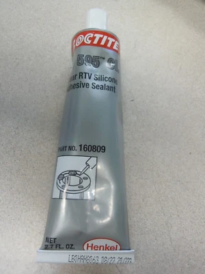 HENKEL LOCTITE SI 595 RTV SILICONE ADHESIVE SEALANT CLEAR 80 ML TUBE 2.7oz