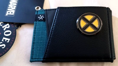Cartera de bolsillo con cubierta con logotipo de X-Men de Marvel Heroes Villains NUEVA Foto 1 de 4