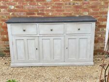Attractive 20th century French dove grey painted sideboard (enfilade)