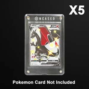5X Pokemon Magnetic Acrylic Protective Card Cases - Picture 1 of 1