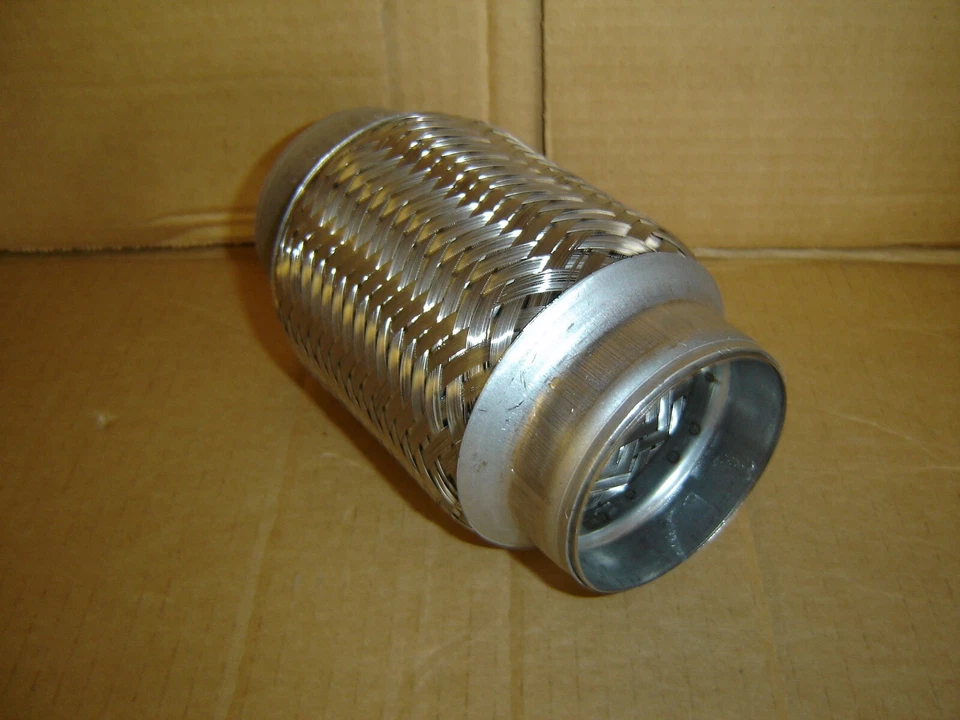 Гибкая выхлопная труба 2,50 дюйма x 6 дюймов (SS409) 2 1/2 дюйма x 6,00 дюйма 2,50 дюйма x 6,00 дюйма для тяжелых условий эксплуатации - Изображение 1 из 1