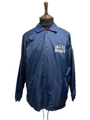 LOGO 7 DALLAS COWBOYS Jacket Size Medium Game Day NFL Vintage OverCoat Blue Mens - Image 1 of 4