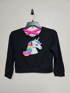 NWT BEAUTEES Girl's Sweater Long Sleeve  Lightweight Black Color Stretch.Size XL - Picture 1 of 16