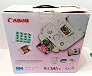Canon PIXMA mini 260 Photo Printer Quick Portabe & Easy NEW in OPEN BOX - Picture 1 of 7