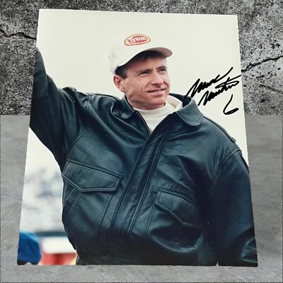 Mark Martin HOFer 1991 ROCKINGHAM VINTAGE COLOR autographed 8x10 NASCAR photo - Image 1 of 3