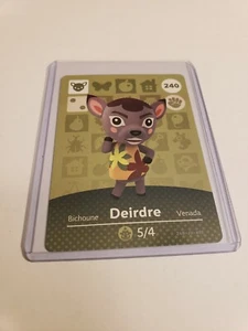 !HERBSTVERKAUF! Deirdre # 240 Animal Crossing Amiibo Karte ORIGINAL Serie 3 NEU! - Bild 1 von 1