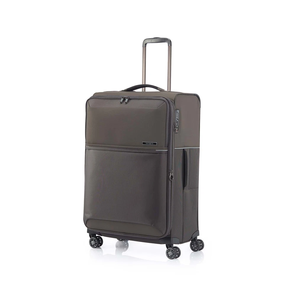 Samsonite 73H Medium 71cm Softside Suitcase Platinum Grey 38024