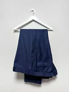 EDUARD DRESSLER Pantalone abito/tuta uomo sagomato aderente blu taglia W42/L32 - Foto 1 di 4