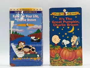 It's The Great Pumpkin & Race For Your Life, Charlie Brown (VHS Lot of 2) TESTED - Picture 1 of 8
