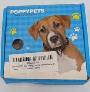 Small Prong Dog Training Collar w/ Rubber Tips, Stainless Under 40lb Open Box - Picture 1 of 6