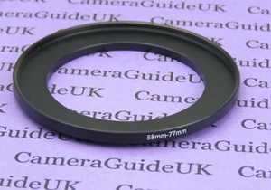 58 mm a 77 mm macho-hembra filtro paso a paso adaptador 58 mm-77 mm - Imagen 1 de 2