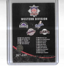 1994 Leaf #440 checklist 367-440