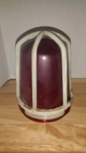 Crouse Hinds Industrial Vintage Light - Red Glass - Picture 1 of 14