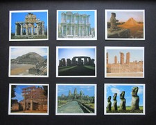 PLAYER 9 VINTAGE 1984 LARGE  TOM THUMB CIGAR CARDS  WONDERS OF THE ANCIENT WORLD